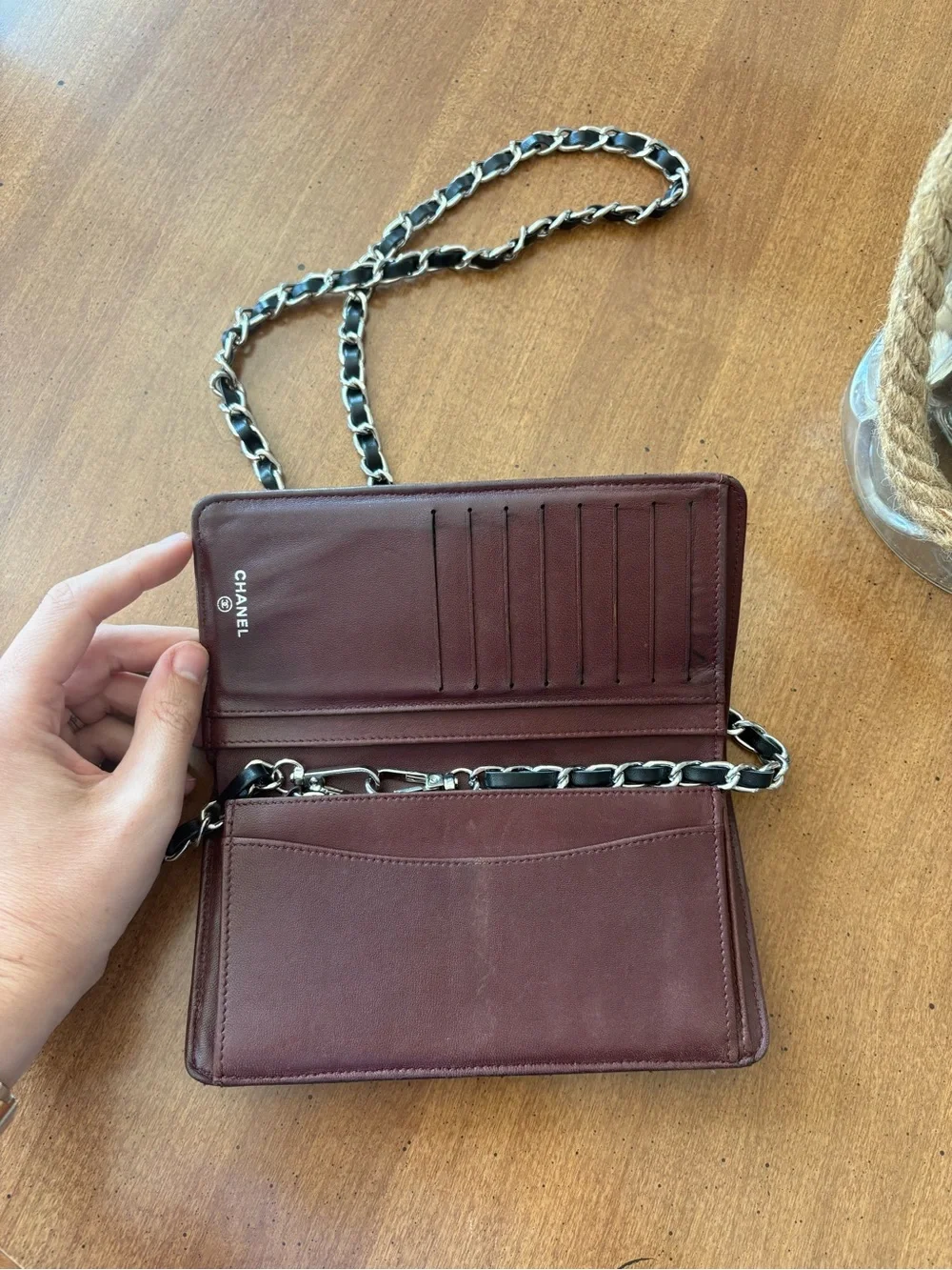 CHANEL continental quilted